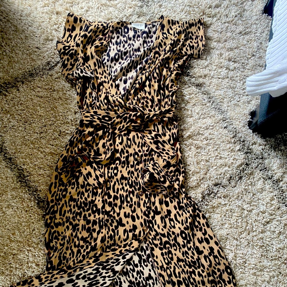 Leopard print long Summer / Spring dress